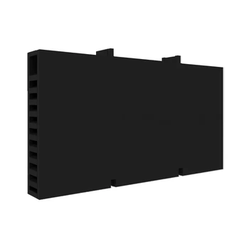 Termoclip Вентиляционная полимерная коробочка с воздушным лабиринтом 60х10х115 мм, черный