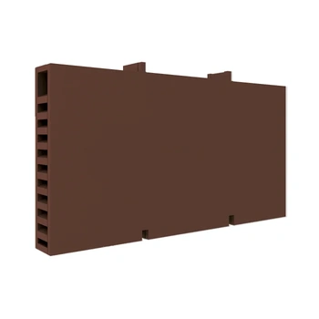 Termoclip Вентиляционная полимерная коробочка с воздушным лабиринтом 60х10х115 мм, красно-коричневый