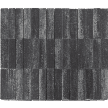 Тротуарная плитка BRAER (Браер) «Ригель», Color Mix «Ночь», 60 мм