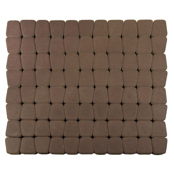 Тротуарная плитка BRAER (Браер) «Классико круговая», коричневый, 60 мм