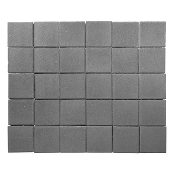 Тротуарная плитка BRAER (Браер) «Лувр», серый, 60 мм